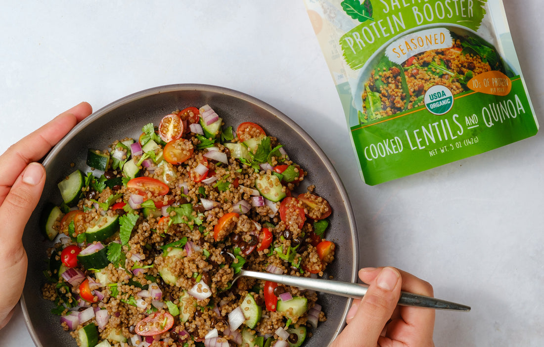 Easy Lentil & Quinoa Salad