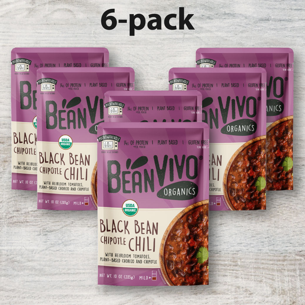 Organic Black Bean Vegan Chipotle Chili (6-Pack)