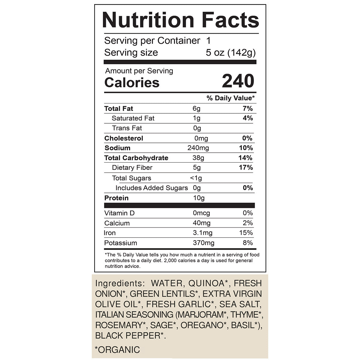 Organic Salad Protein Booster - Garlic & Herb (6-Pack)