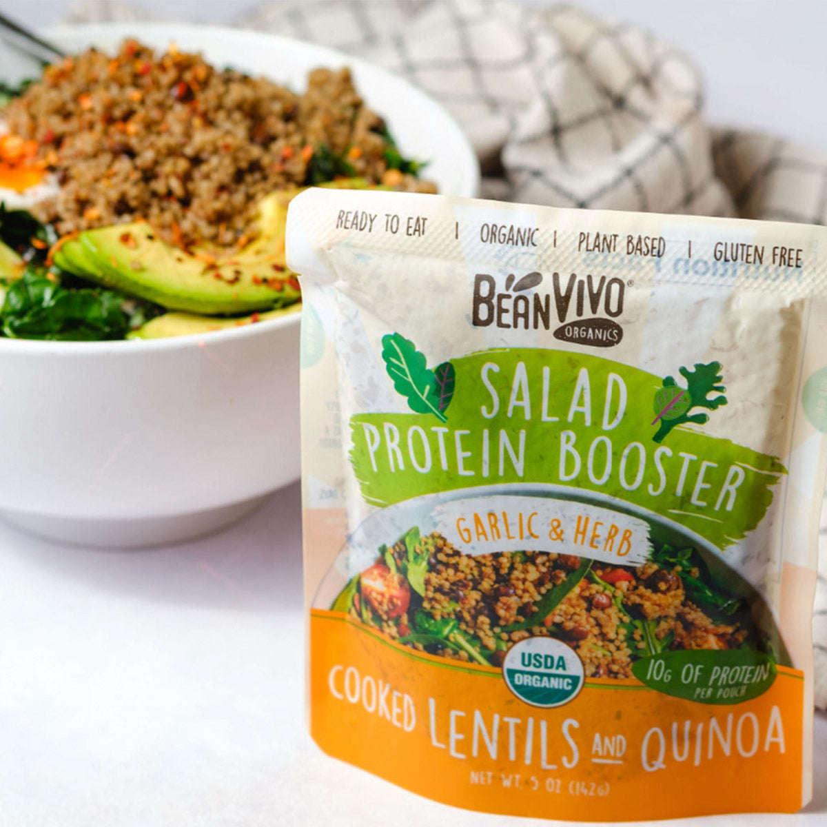 Organic Salad Protein Booster - Garlic & Herb (6-Pack)