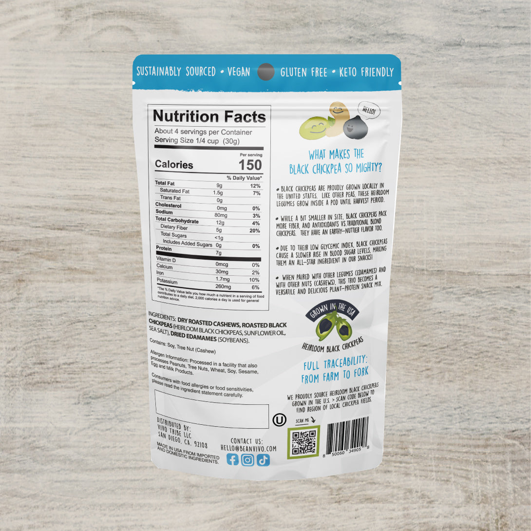Snack Mix - Sea Salt 4.5oz (1 Resealable Pouch / 4 Servings)
