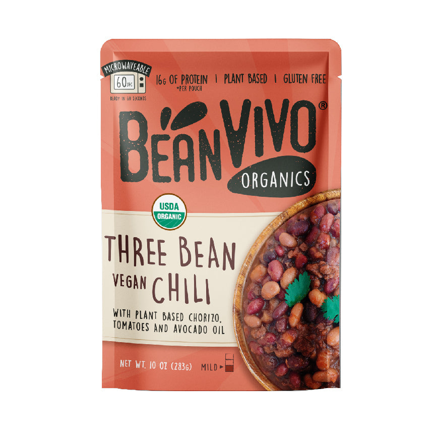 Organic Three Bean Vegan Chili (1-Pouch)