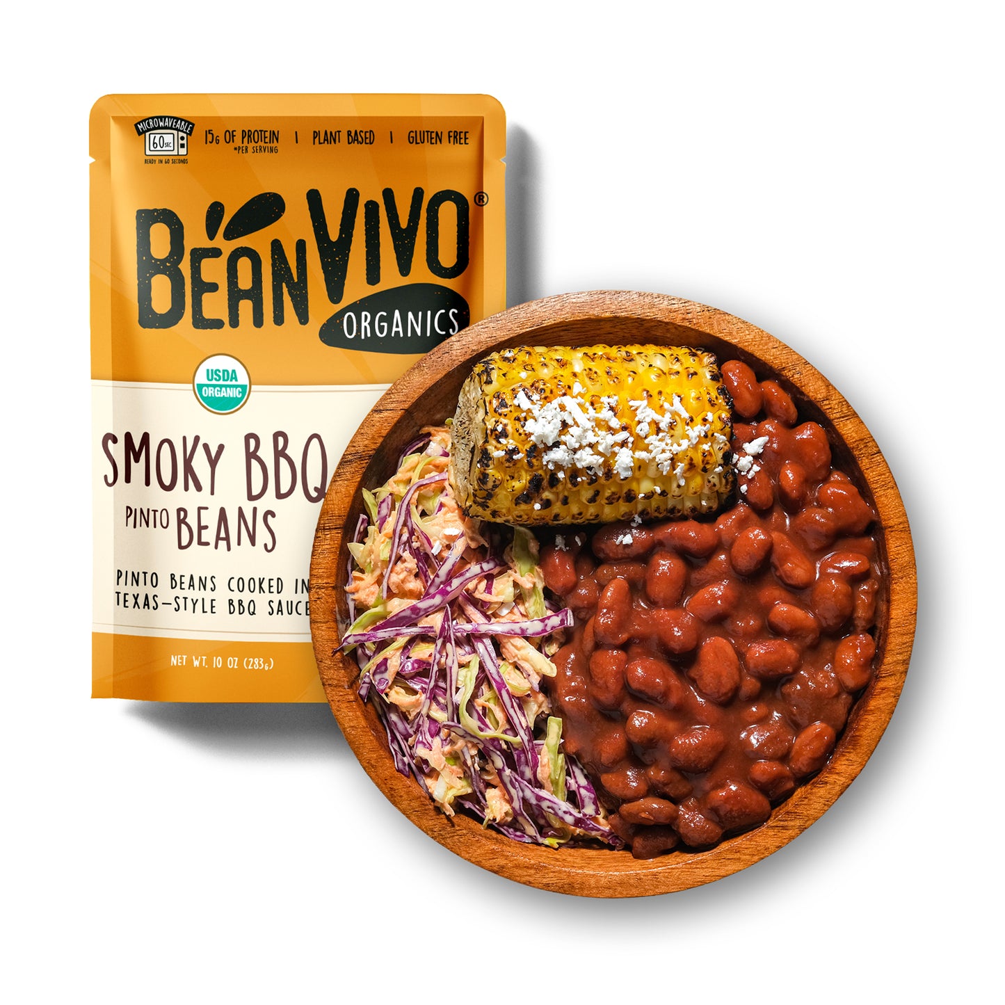 Organic Smoky BBQ Pinto Beans (1-Pouch)