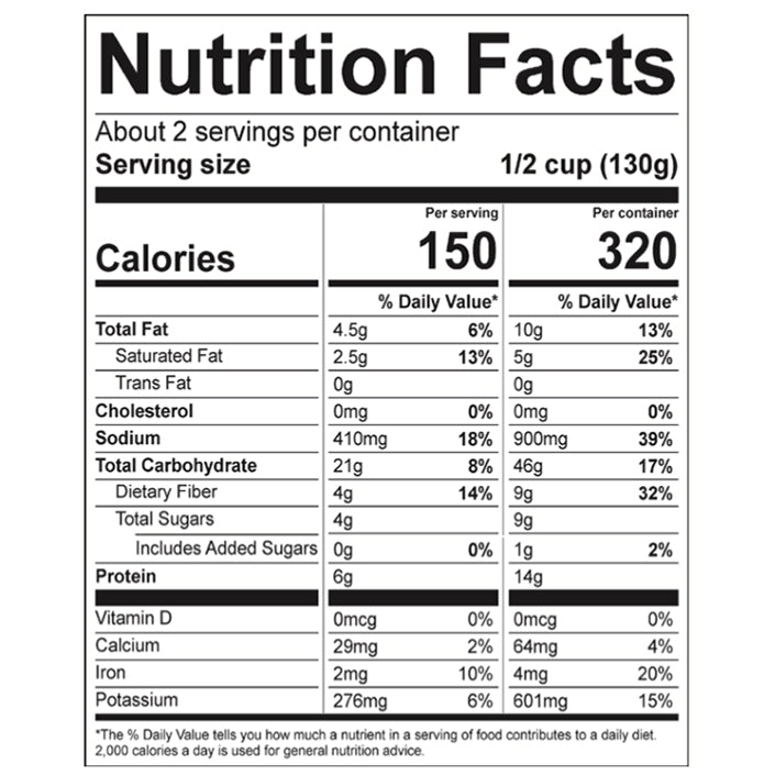 Organic Coconut Curry Chickpeas (1-Pouch)