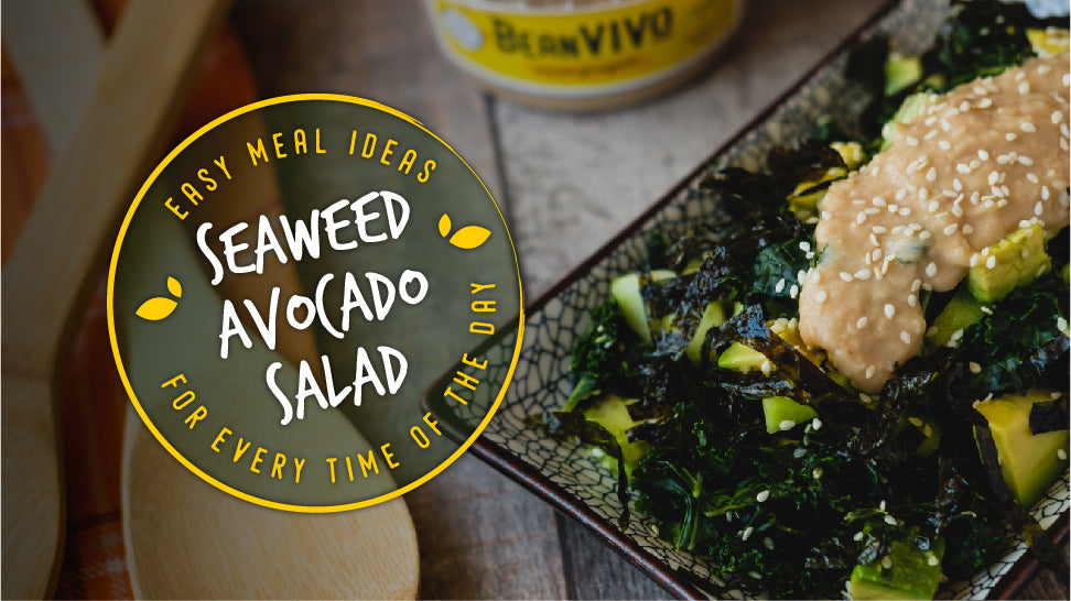 Seaweed Avocado Salad Recipe with Miso Ginger