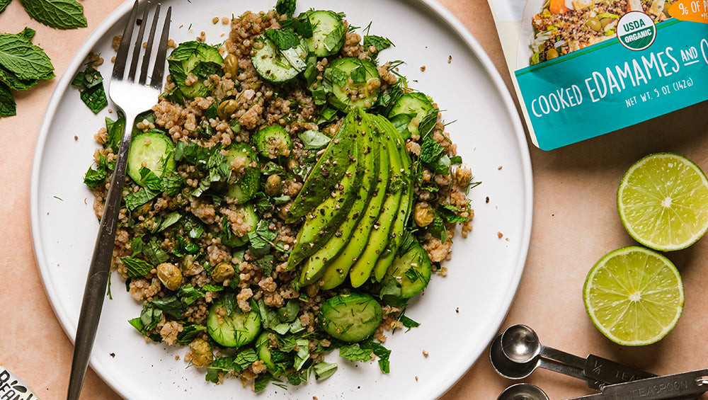 Green Quinoa-Edamame Salad