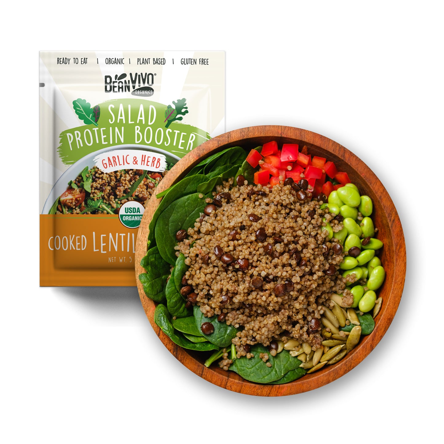 Organic Salad Protein Booster - Garlic & Herb (1-pack)