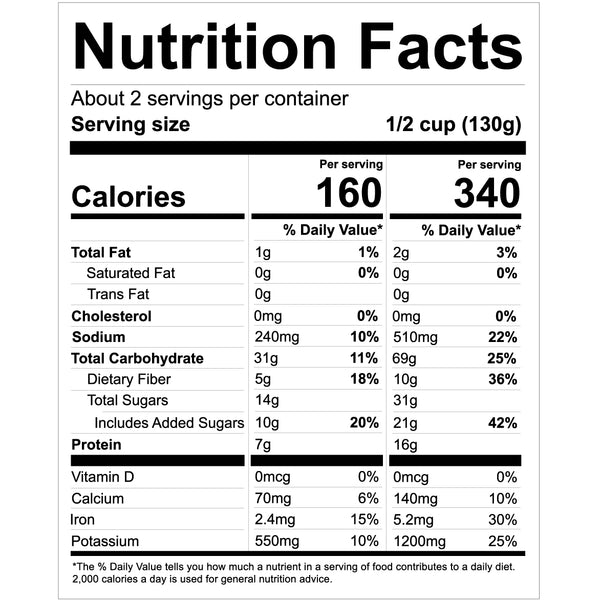 Organic Brown Sugar Baked Beans (6 pack) BeanVIVO