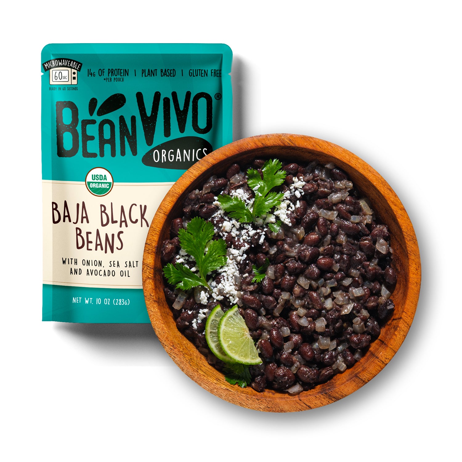 Organic Baja Black Beans (1-Pouch) | BeanVIVO